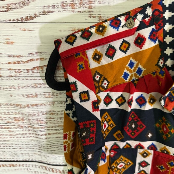 Speed Control Multicolor Geometric Print Romper - Picture 6 of 8